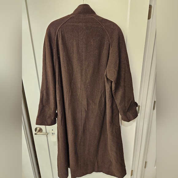 NWT - Jones New York - Wool Blend Long Winter Coat - Size 16W - Brown - Picture 7 of 7